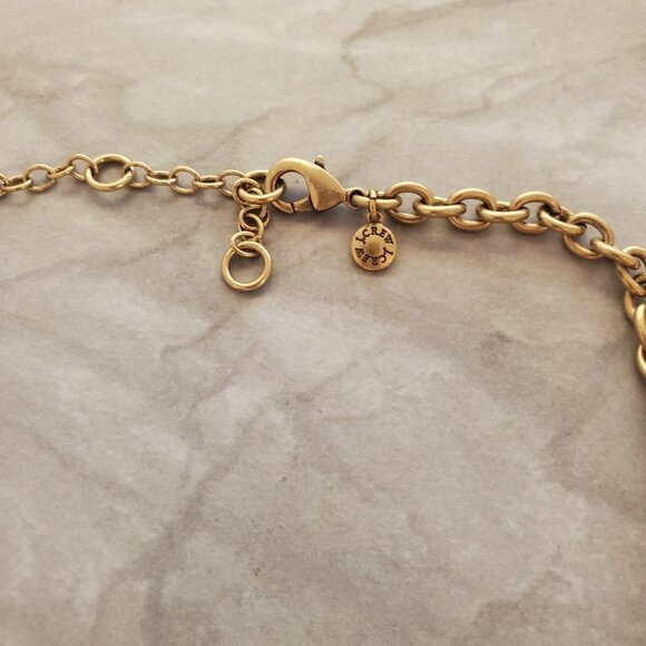 🧡 J.Crew Antique Rhinestones Crystal Pave Cluster Burst Statement Necklace 🧡 - Picture 12 of 16